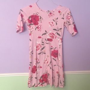 Floral pink casual dress (girls’)